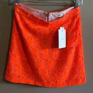 Neon orange ALC mini skirt